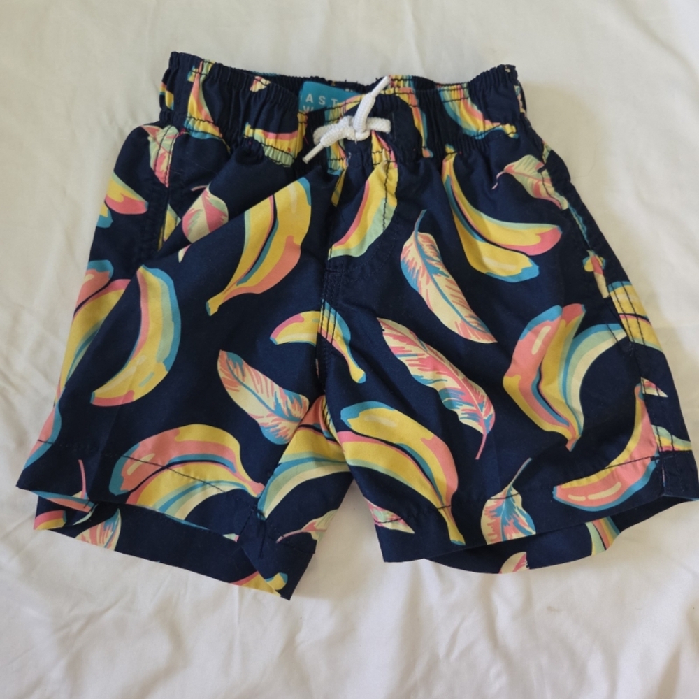 Coastal swell boys 2T banana swim trunks #WT6